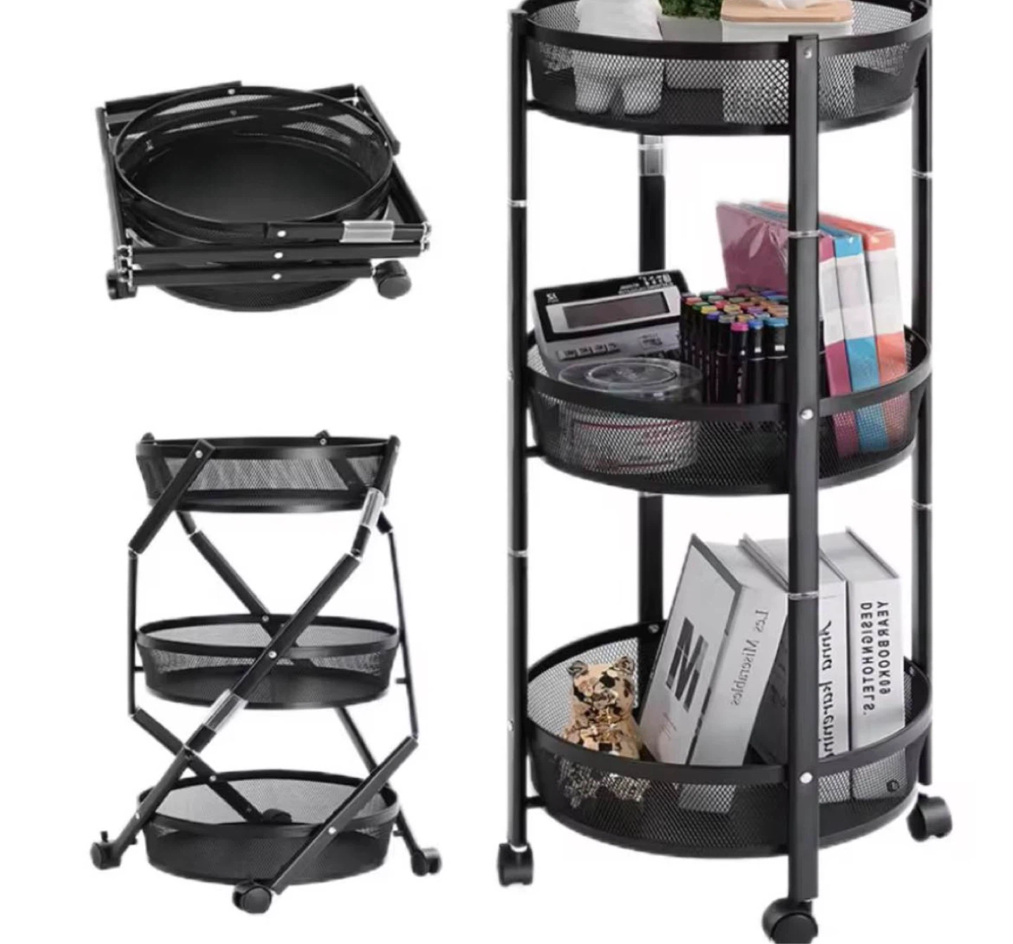 3-Tier Rolling Storage Cart (BRAND NEW IN BOX) - photo 2