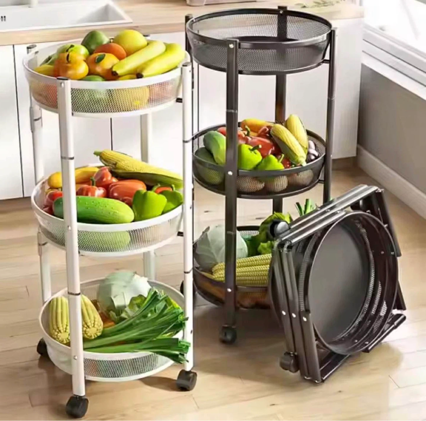 3-Tier Rolling Storage Cart (BRAND NEW IN BOX)