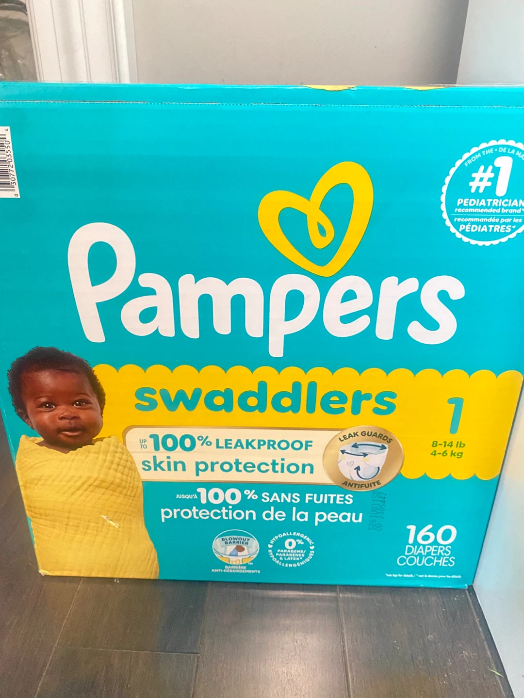 Pampers Swaddlers Size 1 Diapers - 160 Count