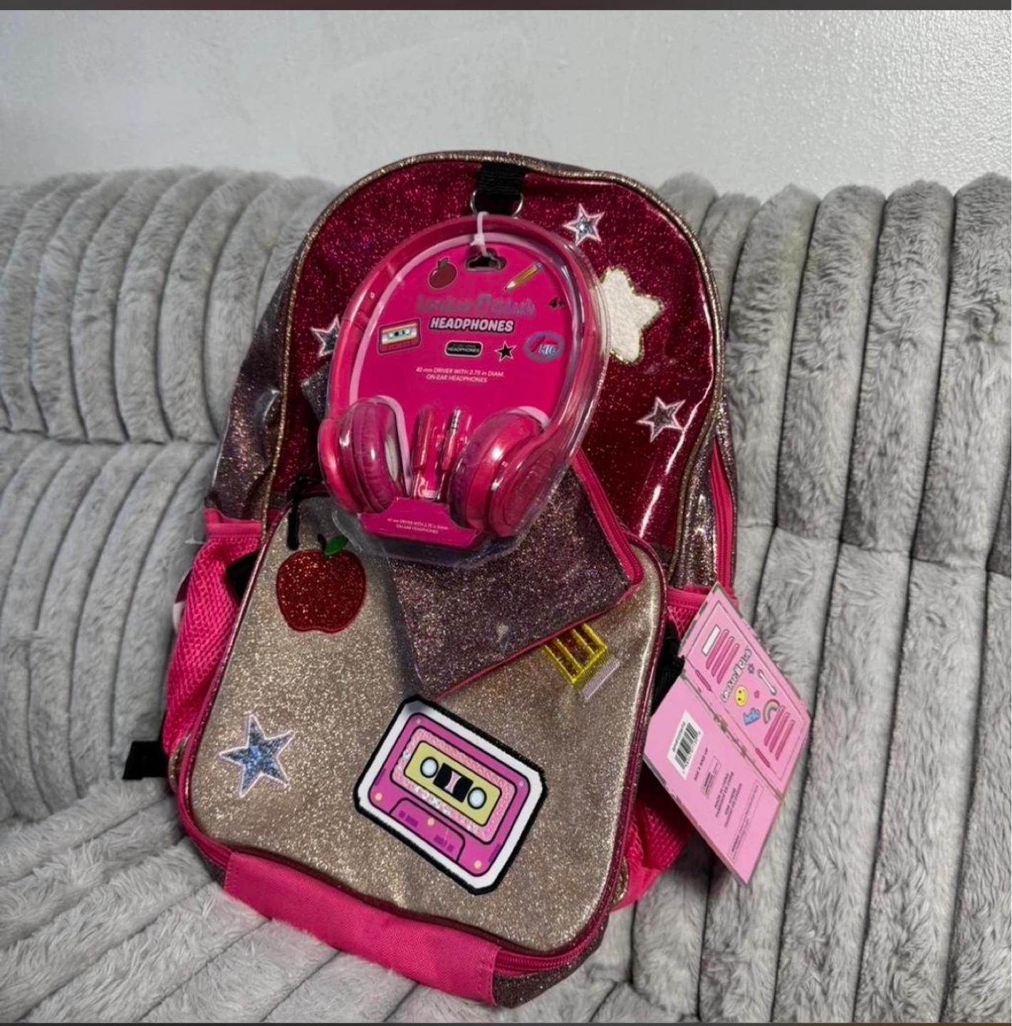 Locker Pals Backpack Lunch Bag & Headphones Set - photo 3