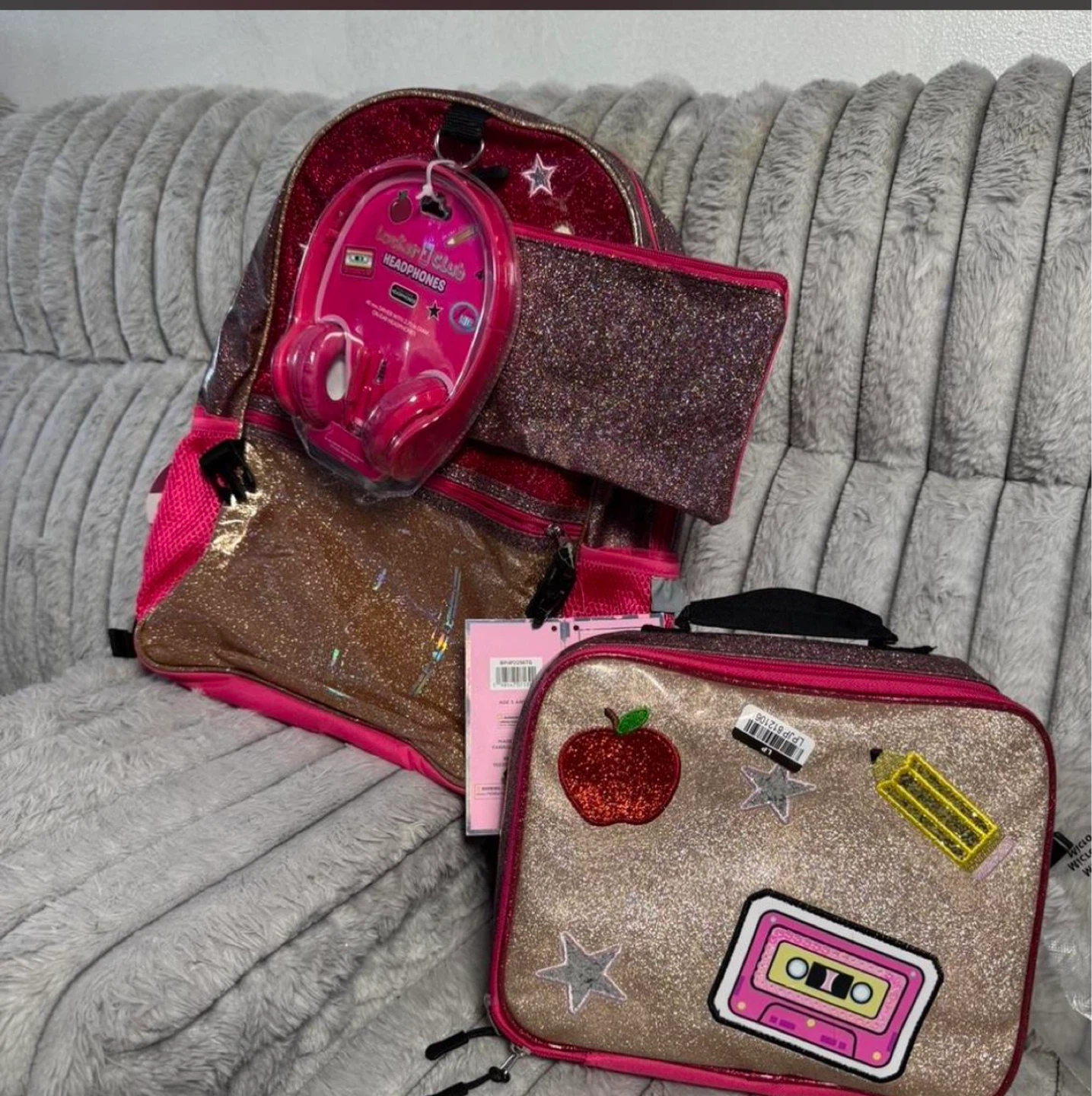 Locker Pals Backpack Lunch Bag & Headphones Set