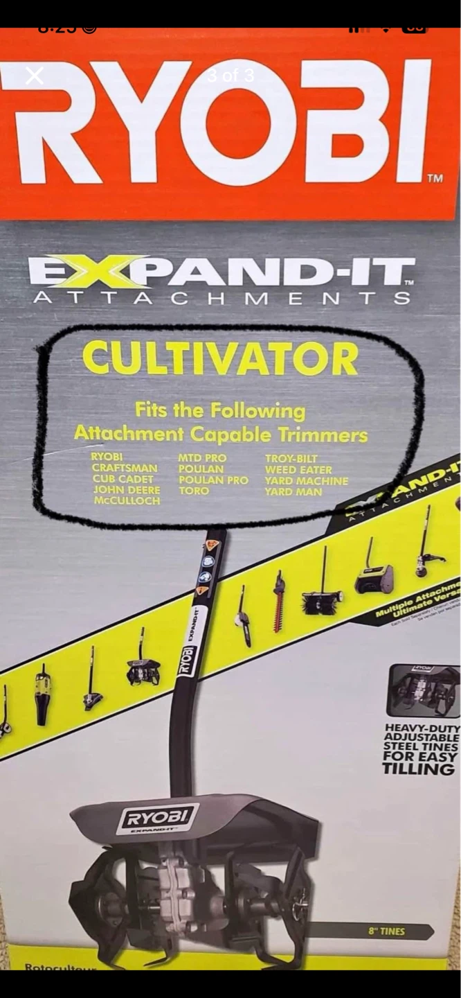 Ryobi expand it attachment cultivator