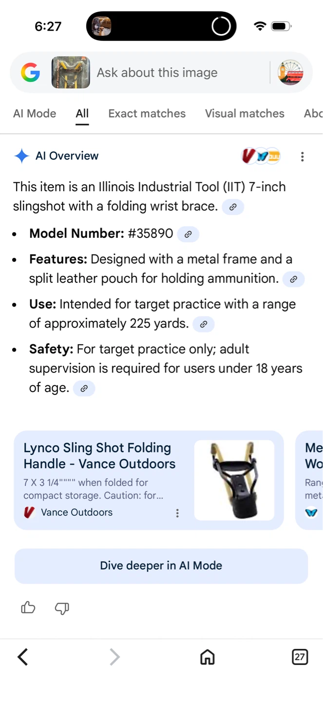 IIT 7-inch Slingshot with Folding Wrist Brace - photo 4