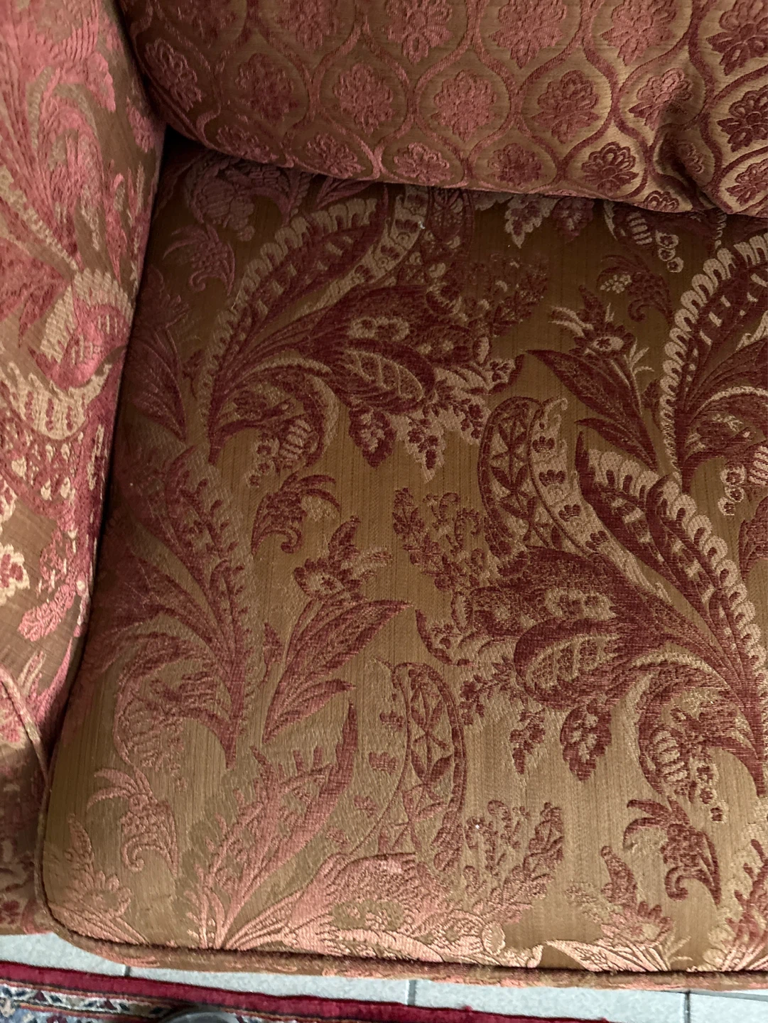 Floral Pattern Loveseat Sofa - photo 2