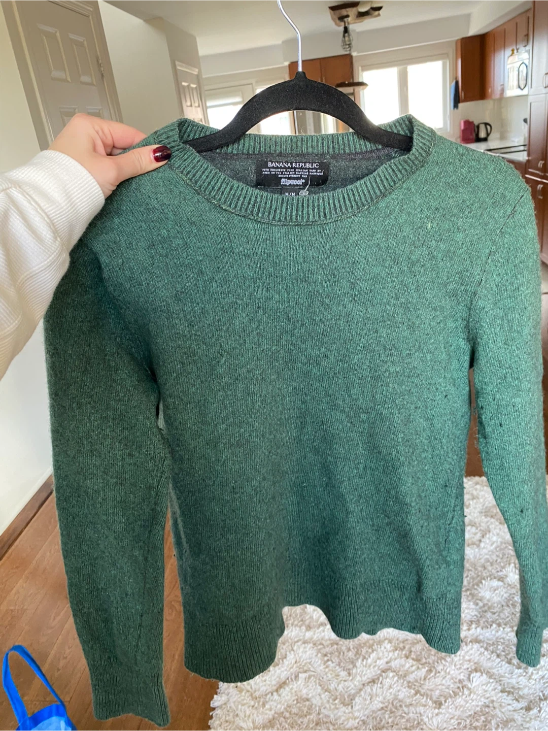 Banana Republic Green Crew Neck Sweater