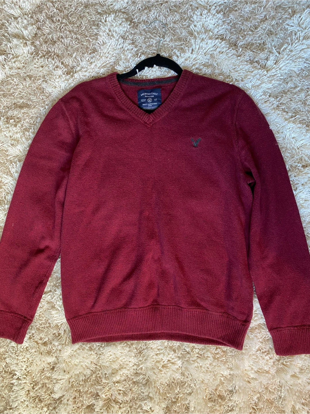 American Eagle Men's V-Neck Sweater Red Size M - photo 3