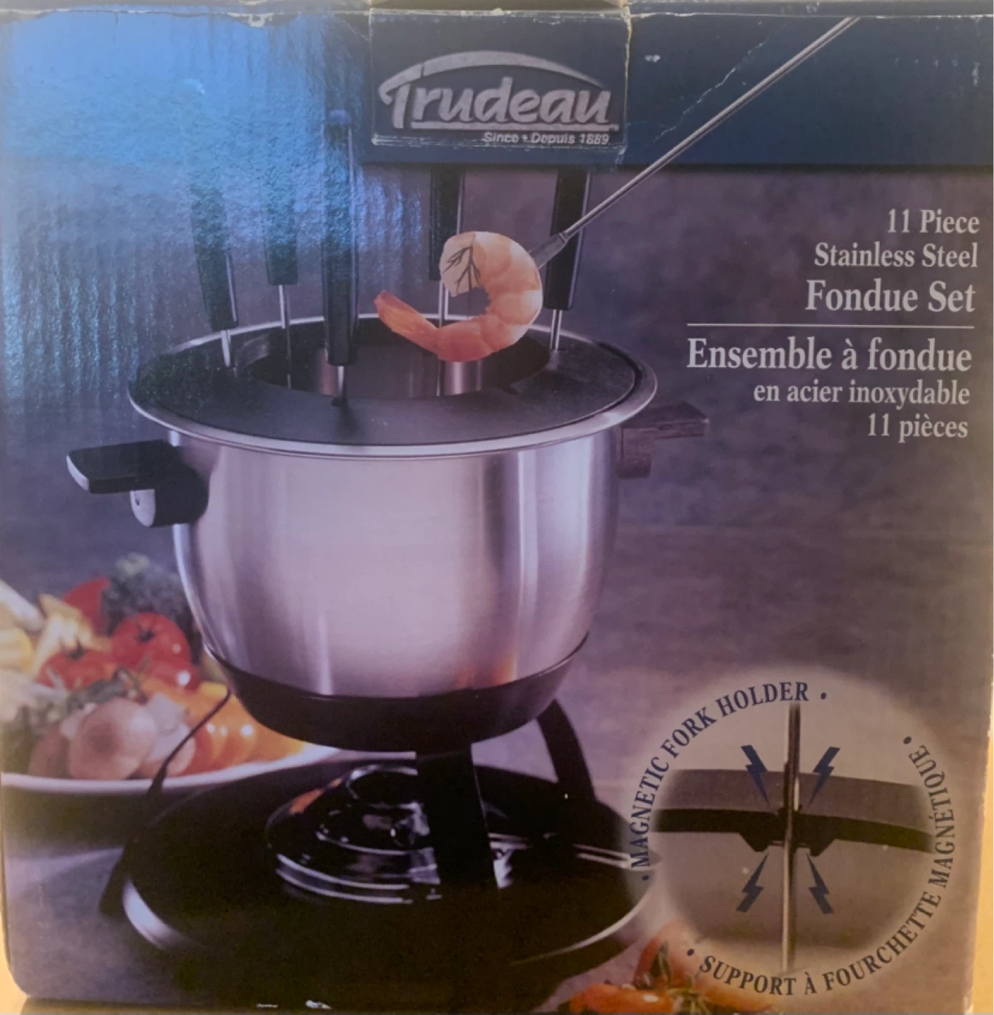 Trudeau 11 Piece Stainless Steel Fondue Set