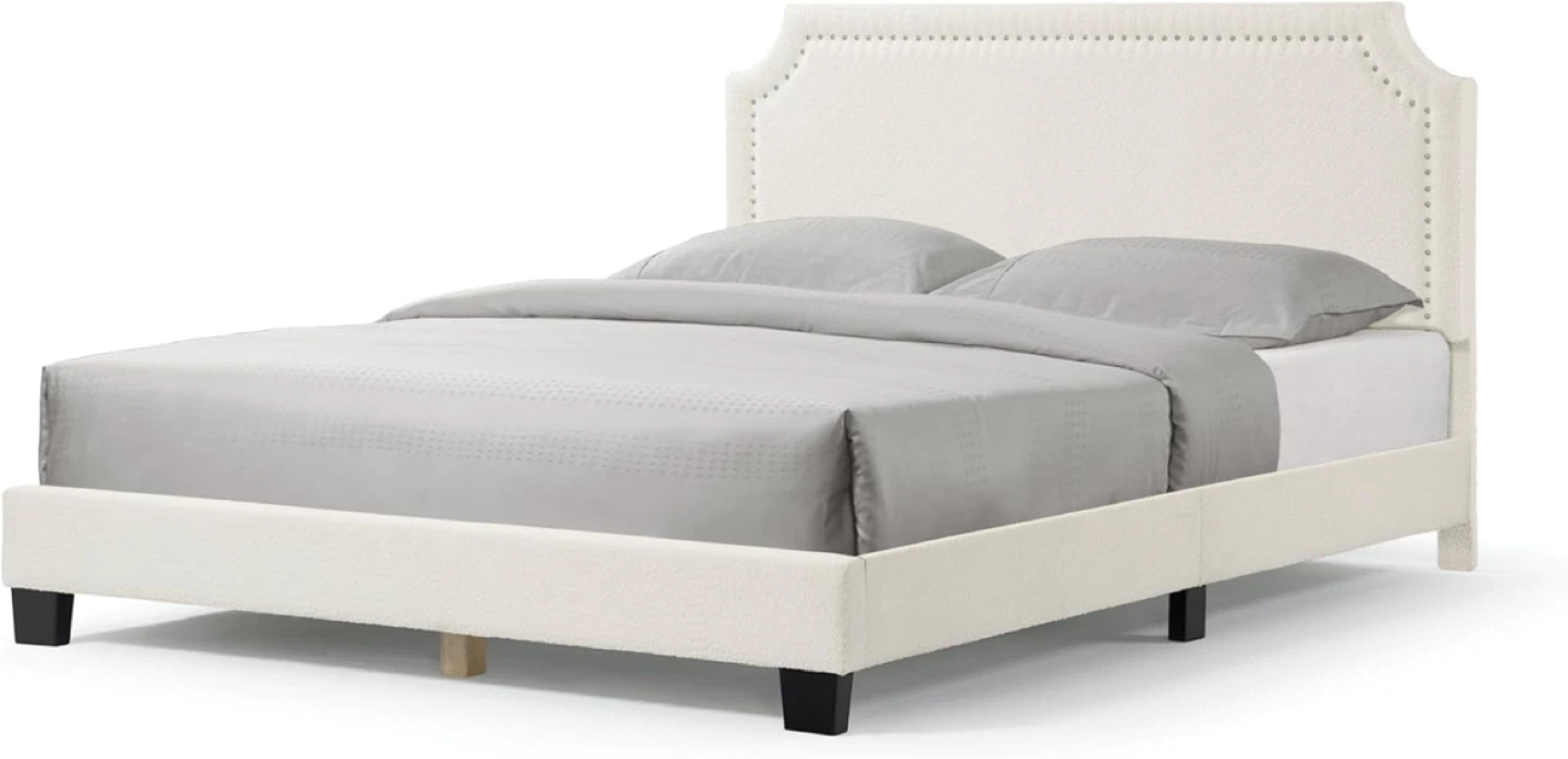 New bed frame in king size with soft headboard - photo 4