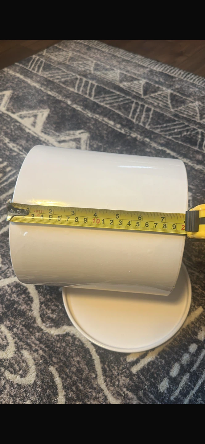White Ceramic Planter Pot with Saucer - photo 3