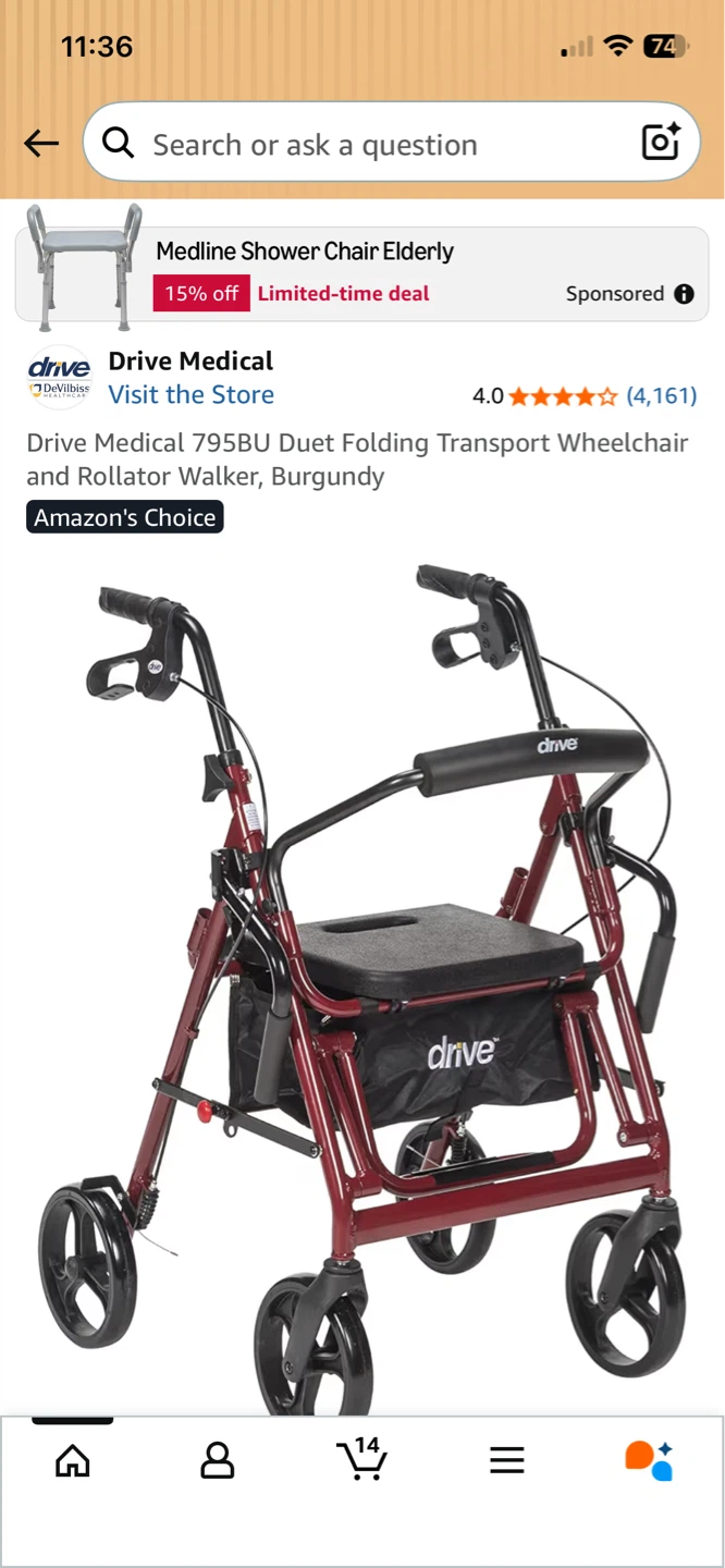 Wheelchair / Rollator Walker