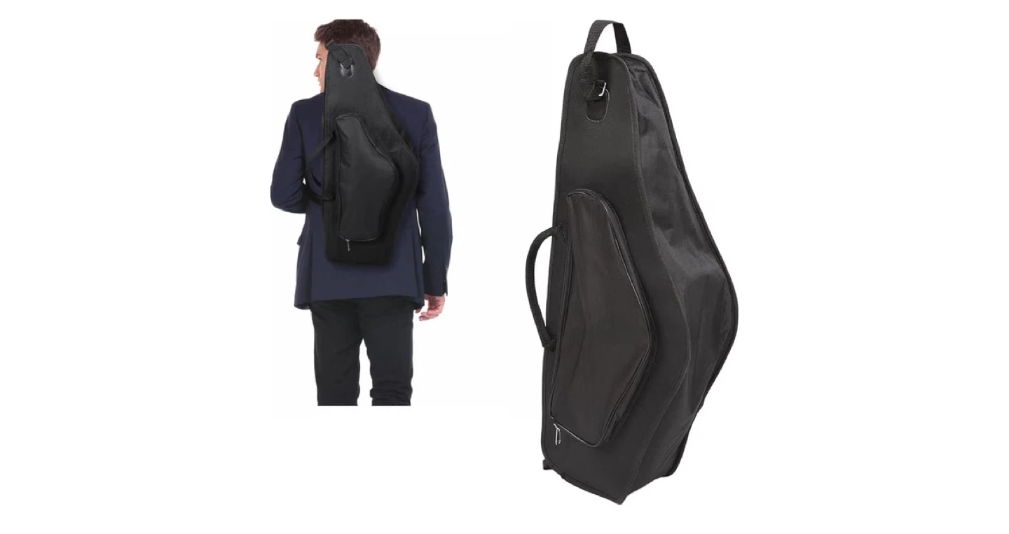 Black Alto Saxophone Case with Shoulder Strap - photo 4