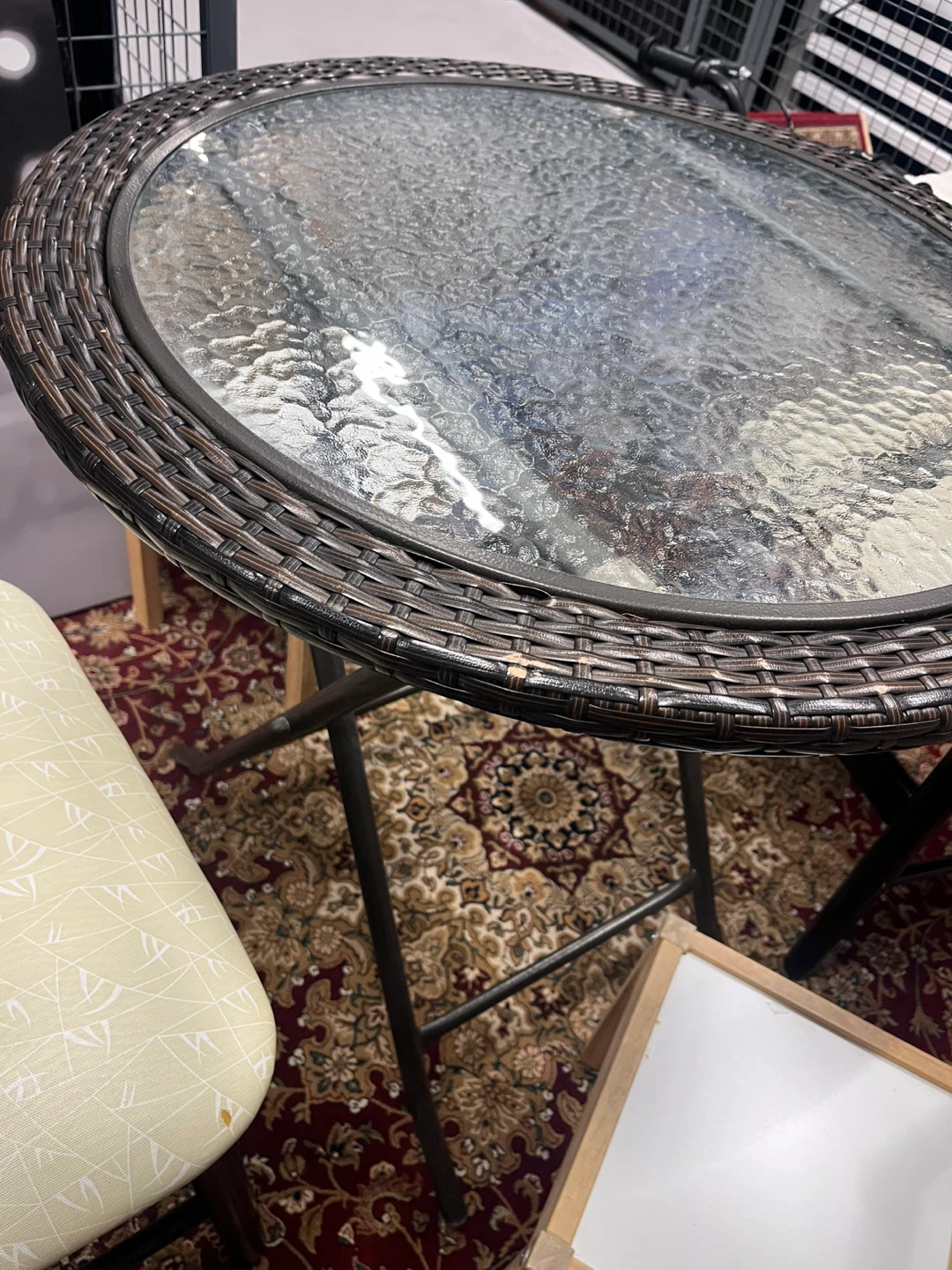 Round Glass Top Bistro Table and Chairs Set - photo 3