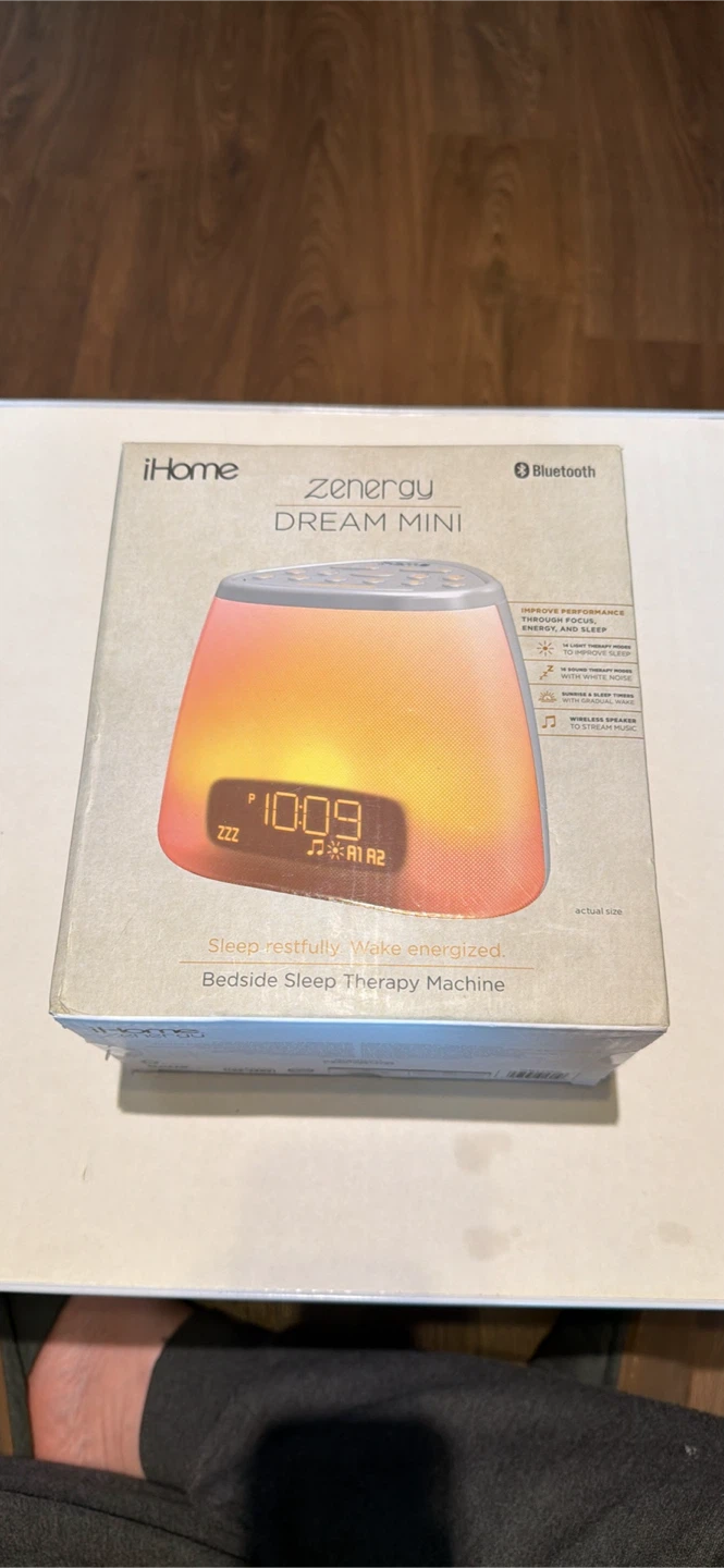 iHome Zenergy Dream Mini Bedside Sleep Therapy Machine