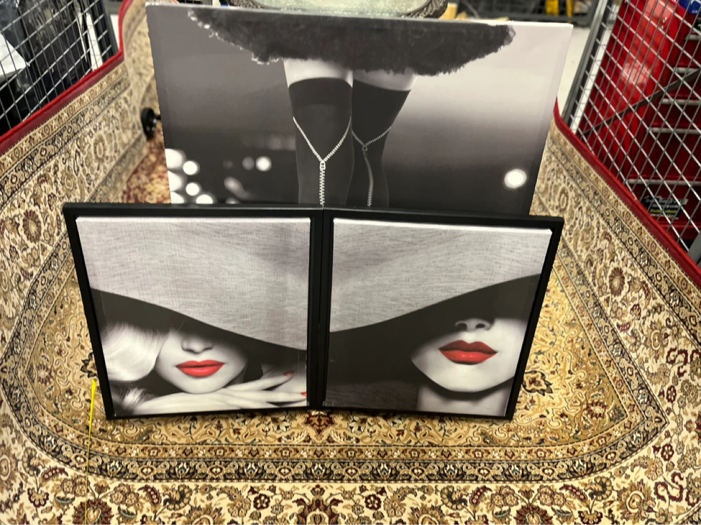 Canvas Wall Art Set - Stylish Black & White Fashion Prints - photo 2