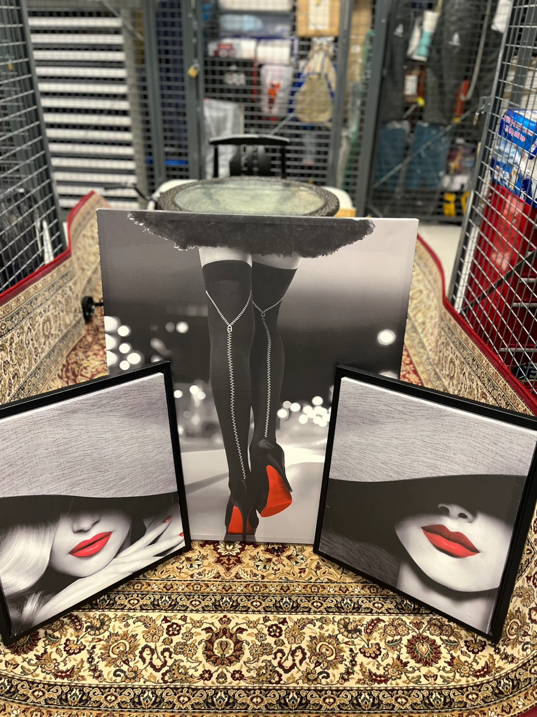 Canvas Wall Art Set - Stylish Black & White Fashion Prints