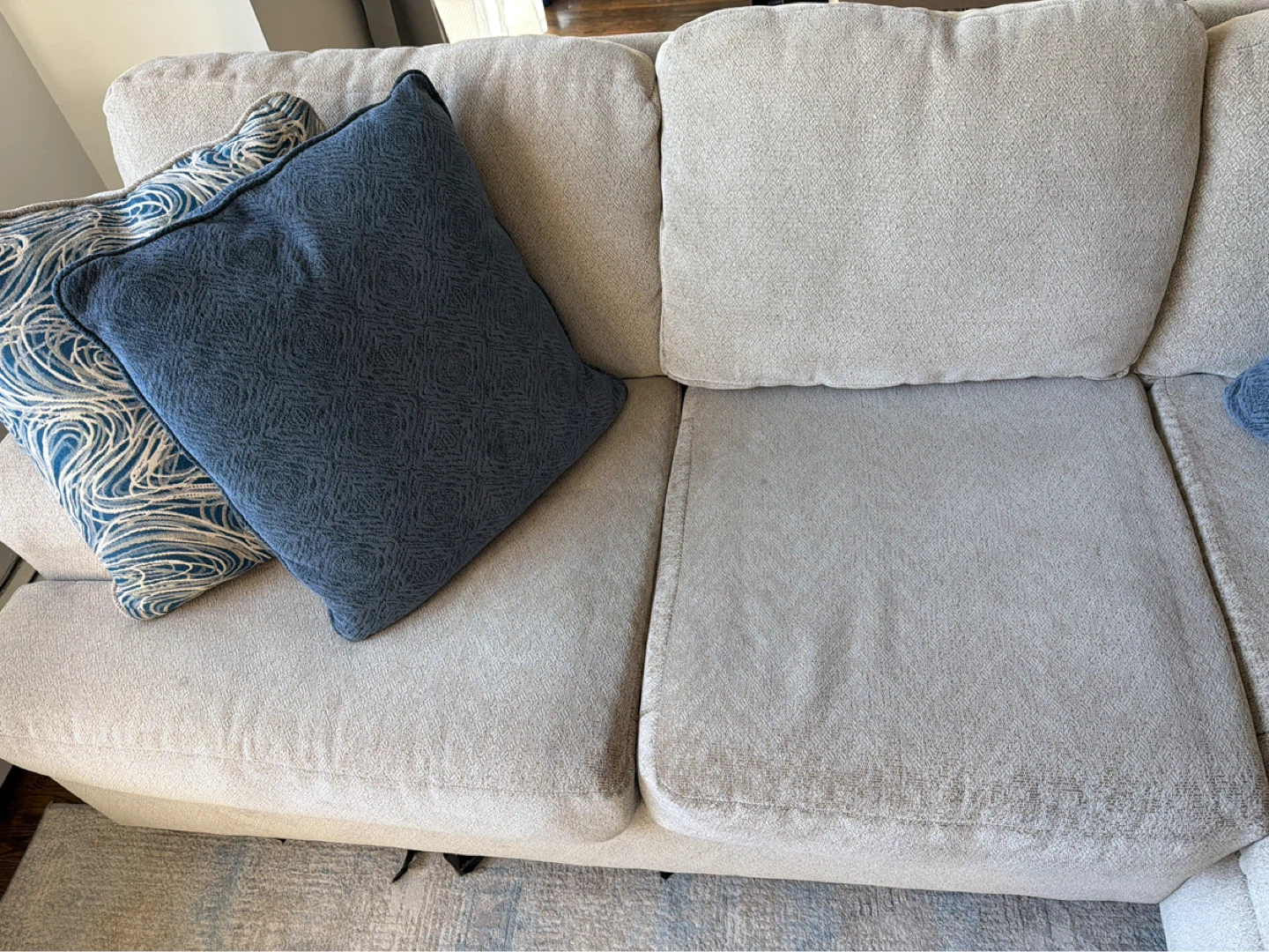 Cozy beige L-shaped sectional for sale - photo 3