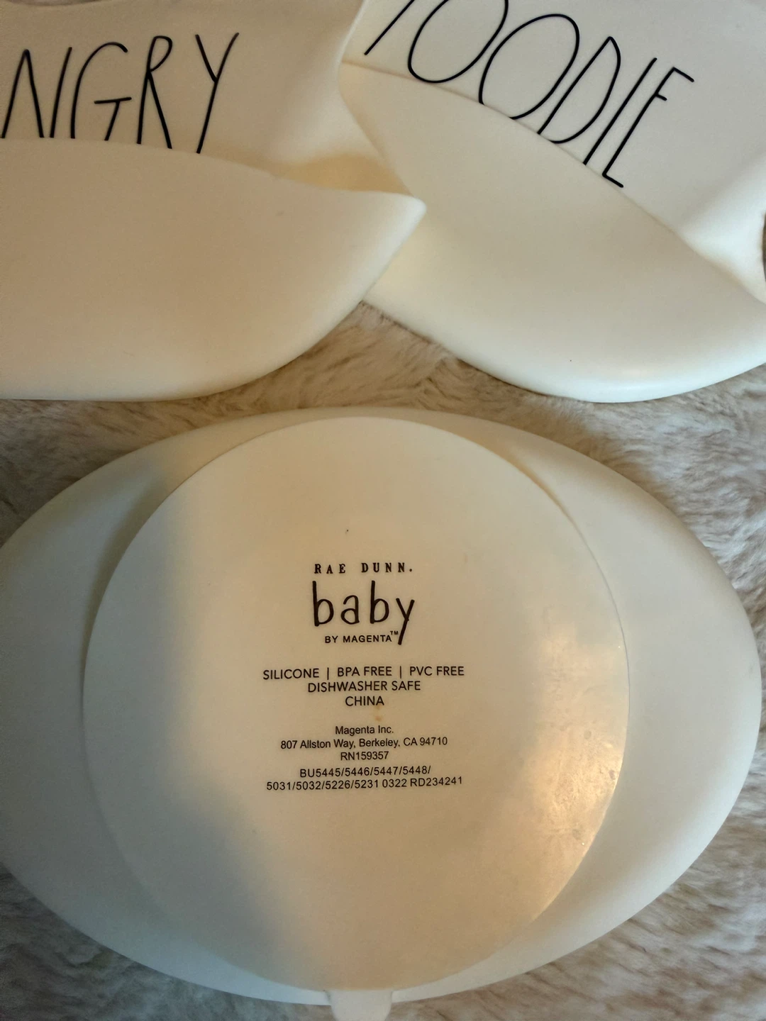Rae Dunn Baby Bibs & Plate Set - photo 2