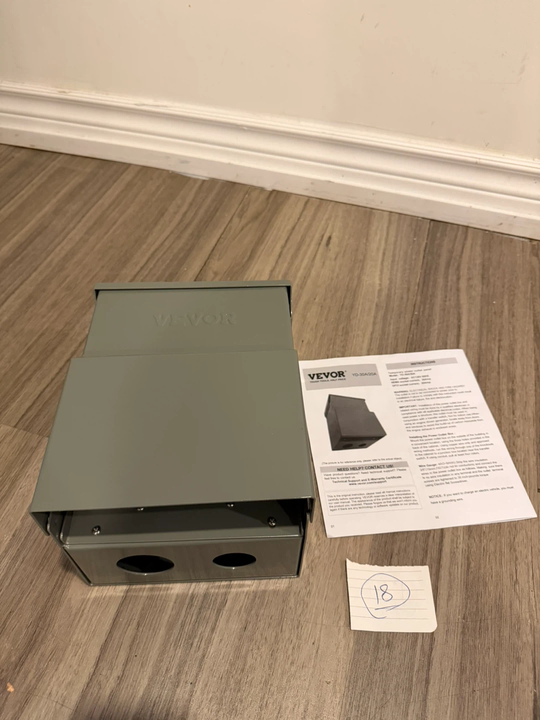 VEVOR Temporary Power Outlet Panel YD-30A/20A