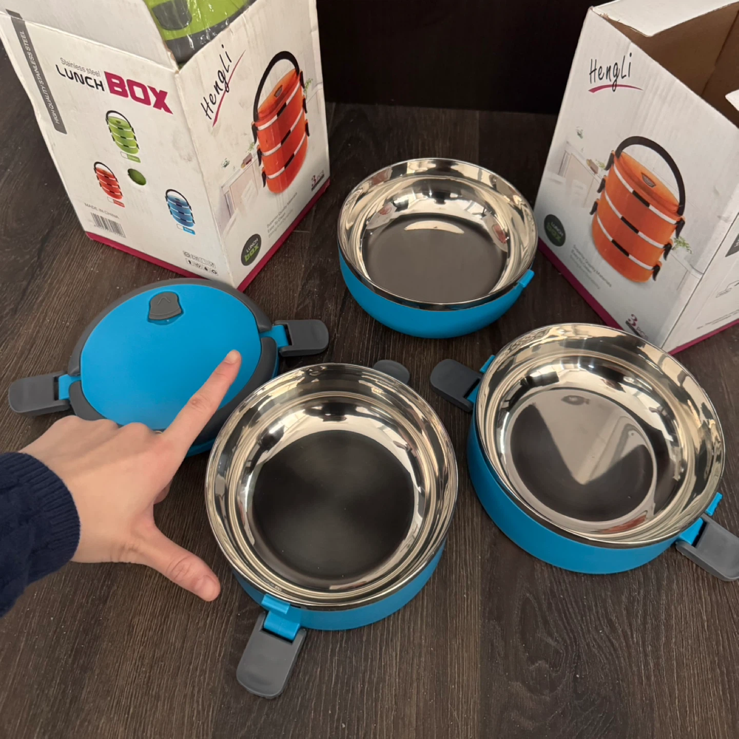 [BRAND NEW!] 3-Tier Stackable Lunch Box with Handle - photo 2
