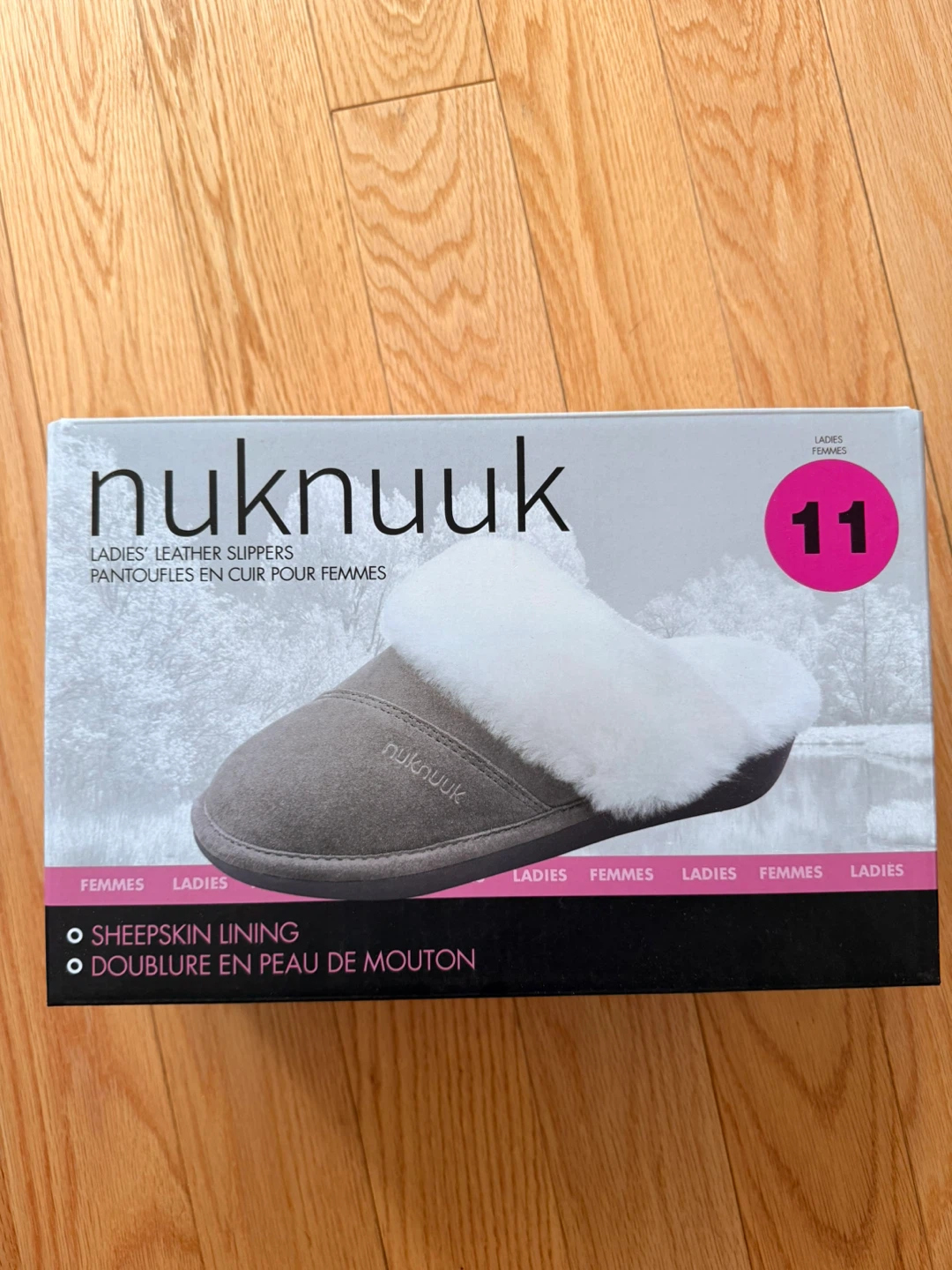 Nuknuuk Ladies' Sheepskin Lined Slippers - Size 11