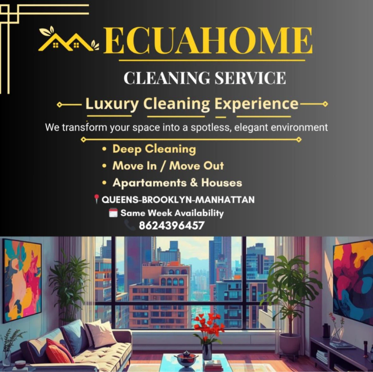 ECUAHOME Cleaning Service - Luxury Cleaning Experience