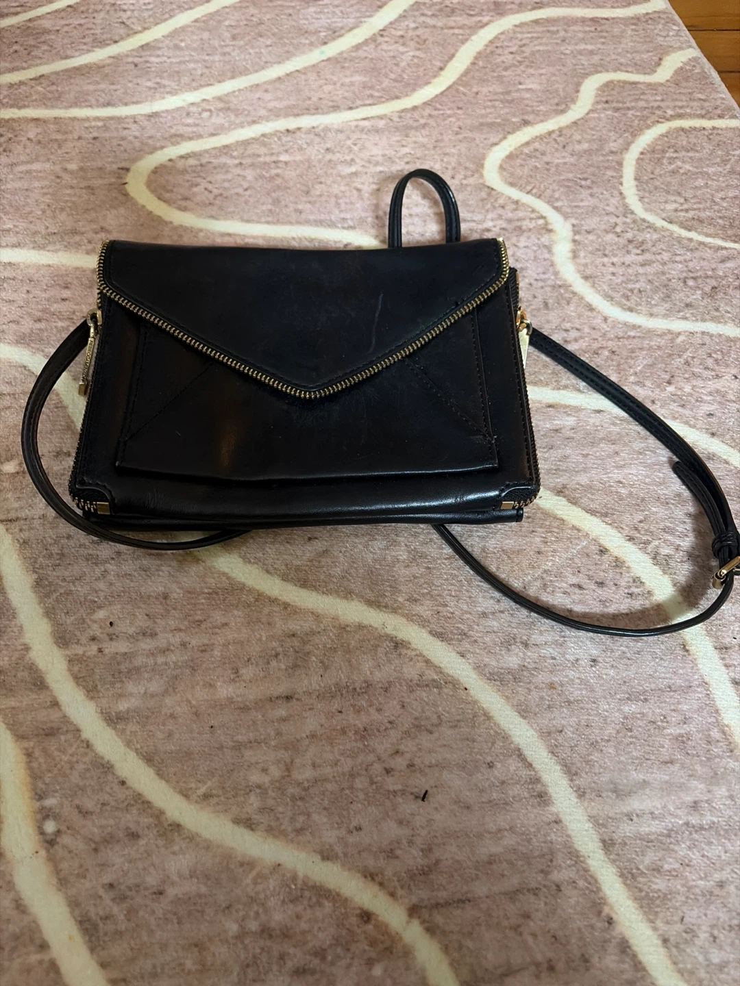 Rebecca Minkoff Black Leather Crossbody Bag