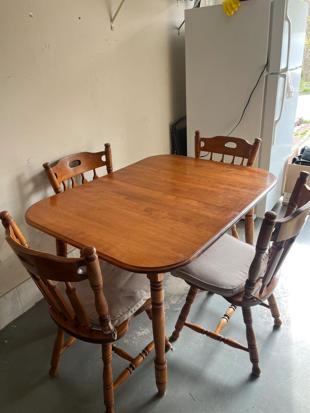 Wooden Dining Table and Chairs Set - photo 2
