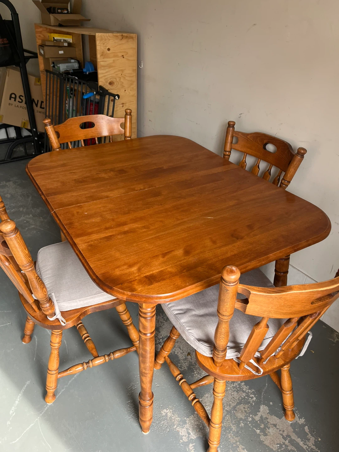 Wooden Dining Table and Chairs Set