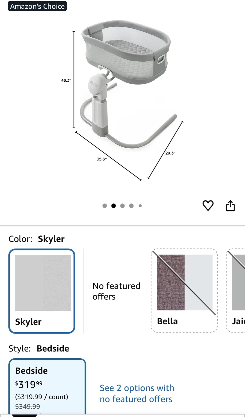 Graco DreamMore Bedside Bassinet Deluxe - Skyler - photo 5