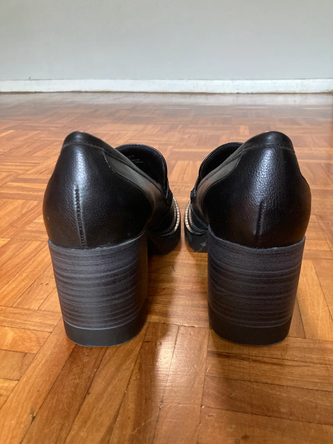 MIA Black Penny Loafer Block Heels (Women’s size 9) - photo 5