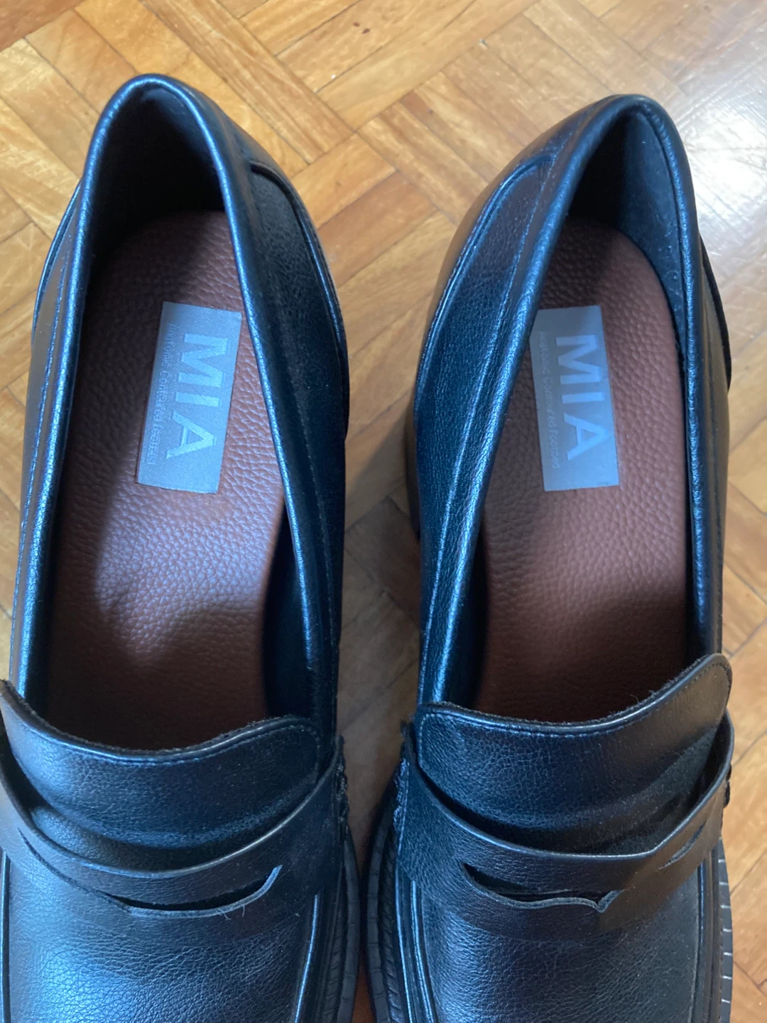 MIA Black Penny Loafer Block Heels (Women’s size 9) - photo 4