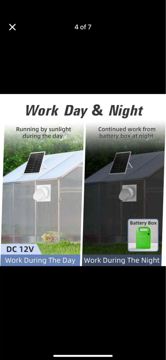 Solar Powered Ventilation Fan - photo 4
