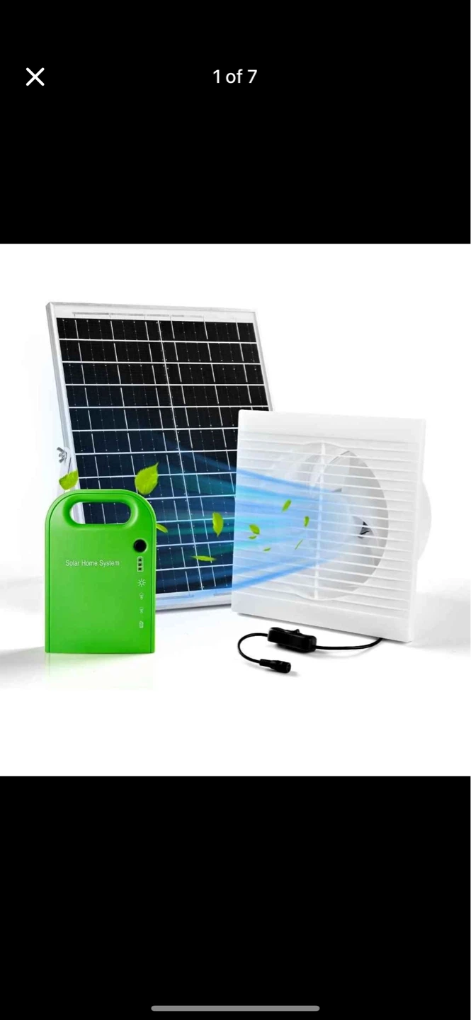 Solar Powered Ventilation Fan