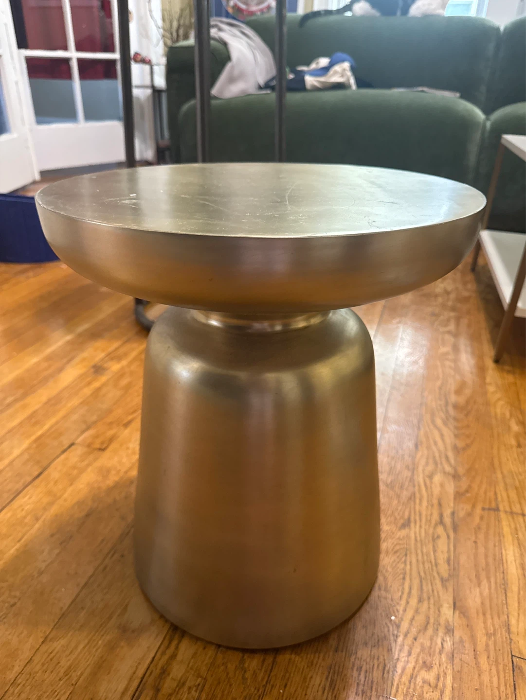 Gold Round Accent Table