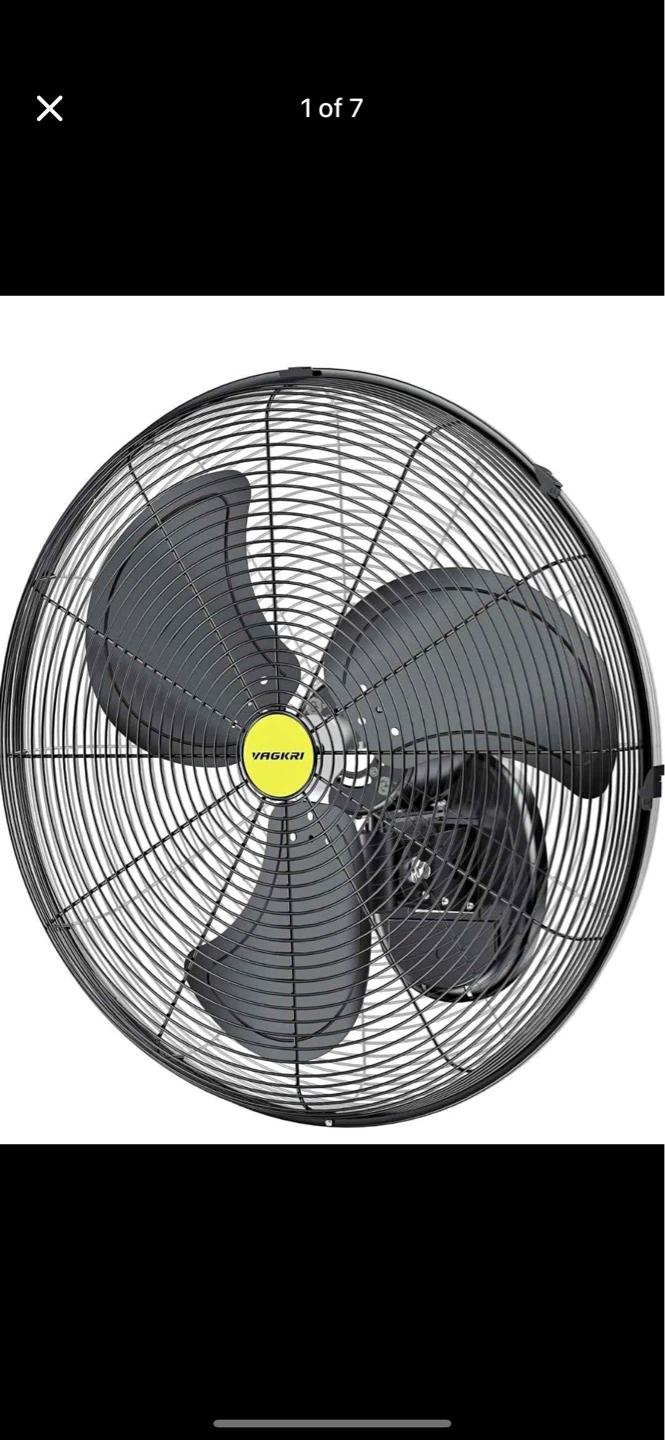 YAGKRI Wall Mount Fan - 3 Speed - photo 3