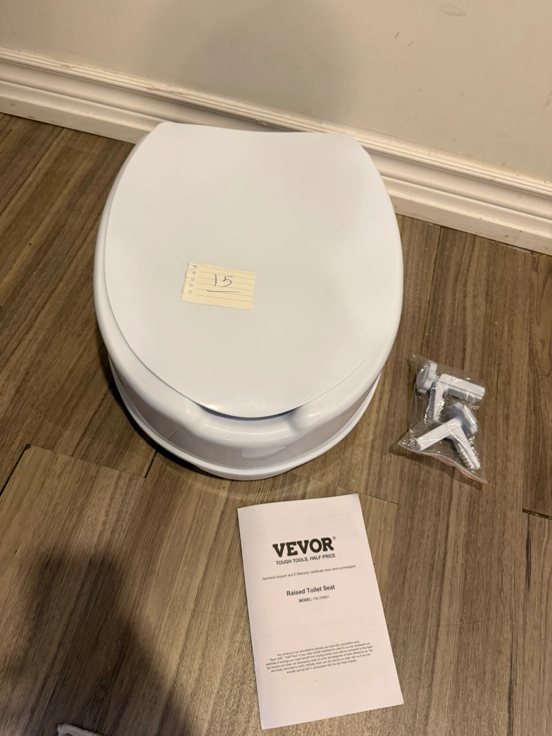 Vevor White Raised Toilet Seat - photo 3