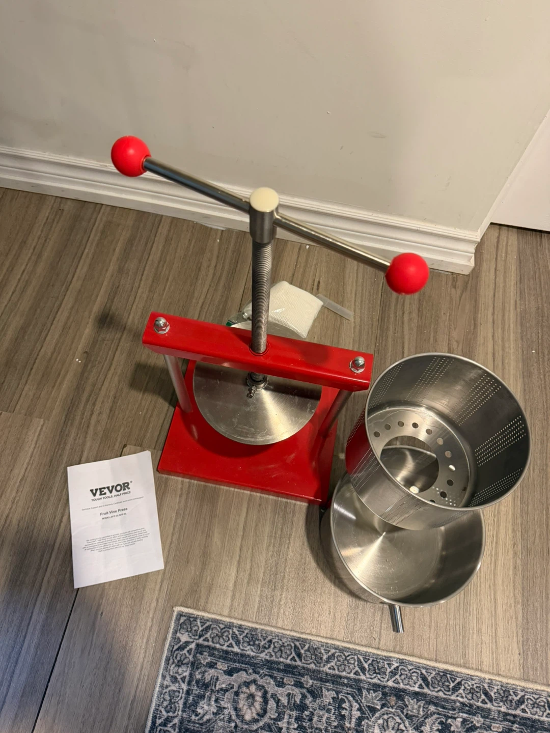 VEVOR Fruit Vine Press Model SFP-6L - 6 Liter Capacity - photo 4