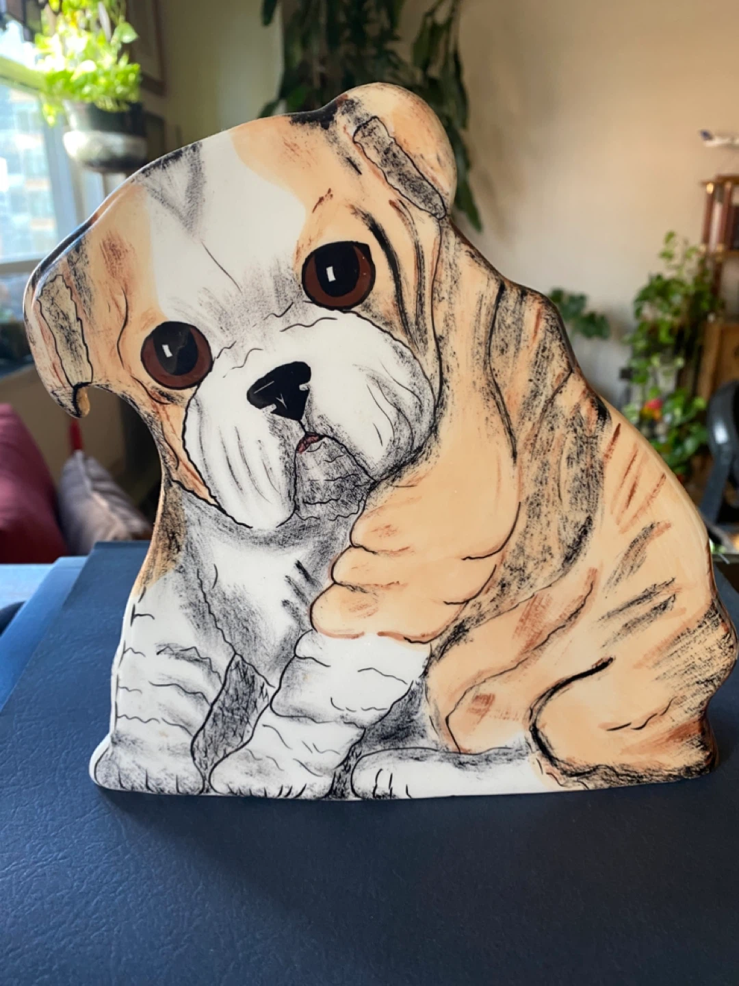 Dogs by Nina Ceramic Bulldog Planter/Holder