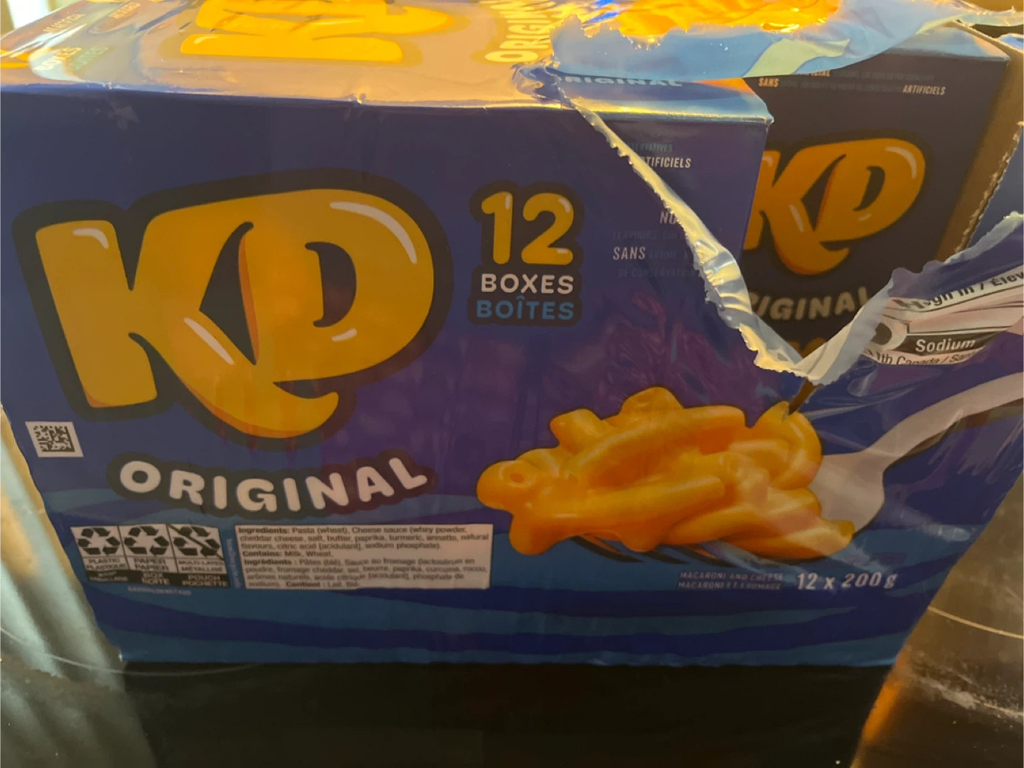 Kraft KD Original Macaroni & Cheese 12x200g Boxes