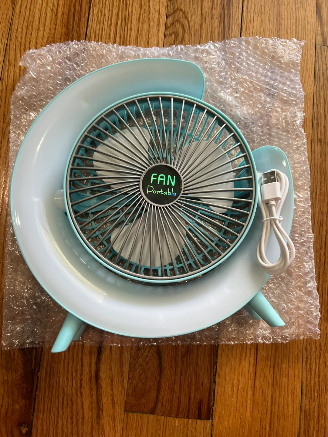 Colorful Desktop Fan with Atmosphere Lamp - photo 4