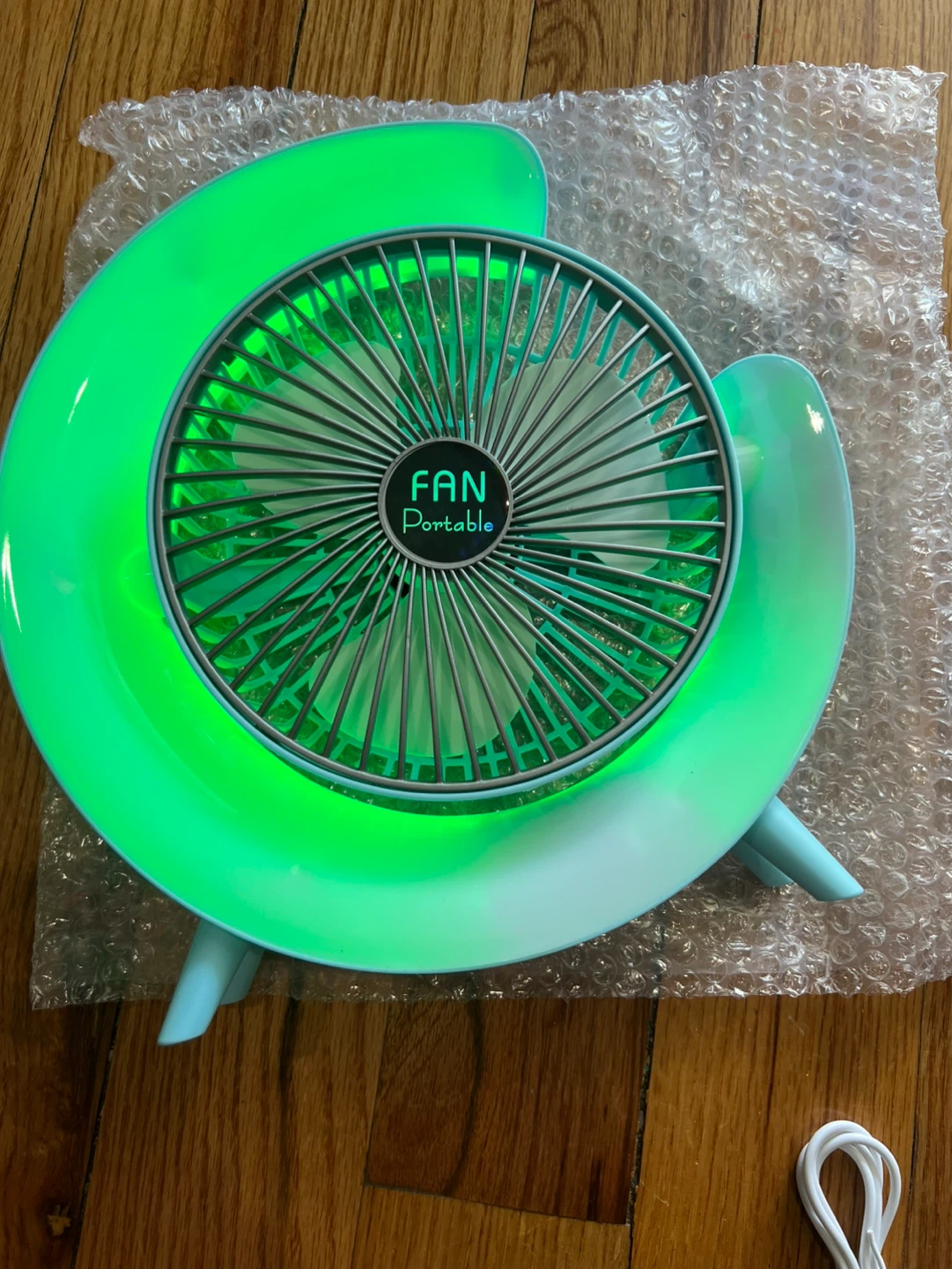 Colorful Desktop Fan with Atmosphere Lamp - photo 5