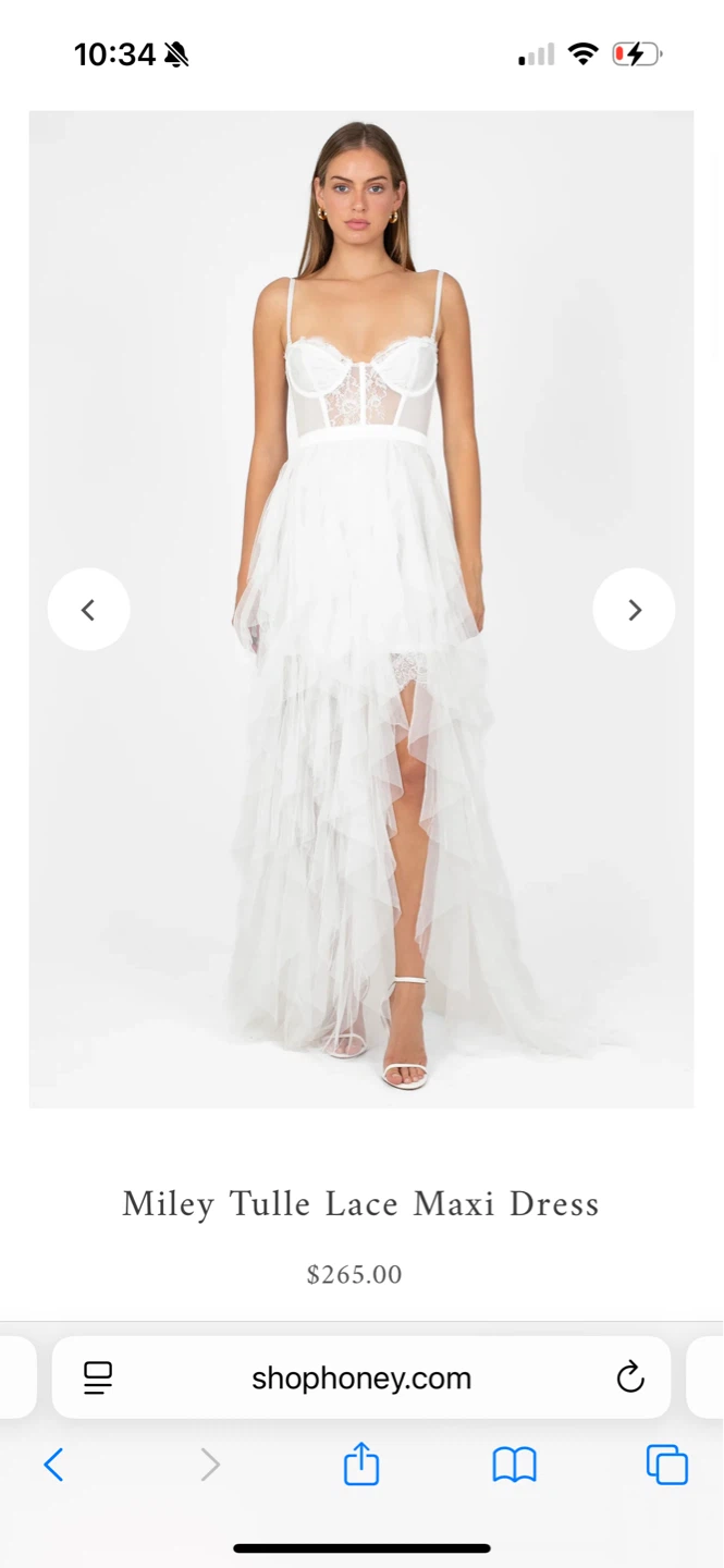 Miley Tulle Lace Maxi Dress from Honey