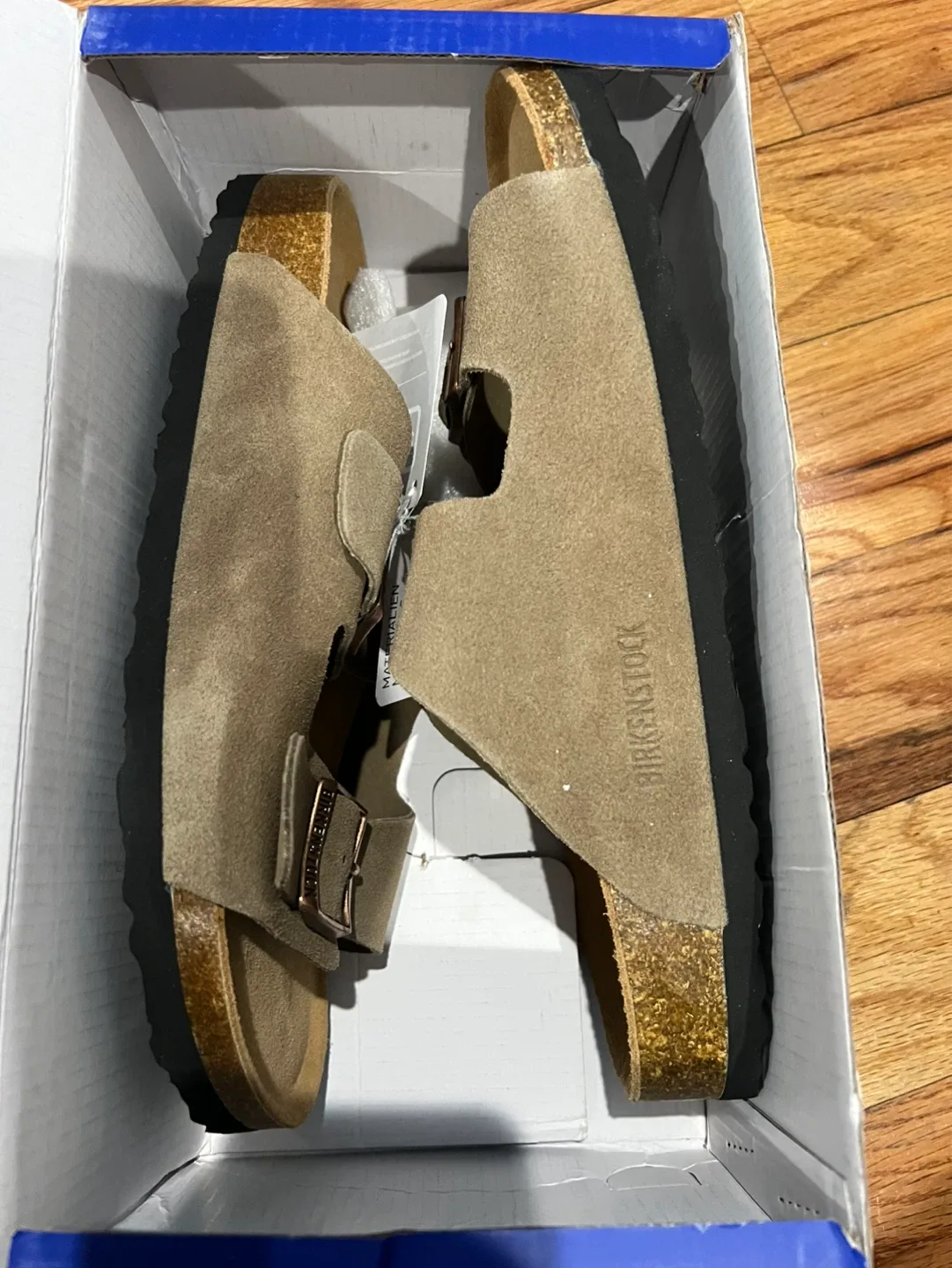 Birkenstock Boston Suede Sandals Grey Size 42 US L11 - photo 3