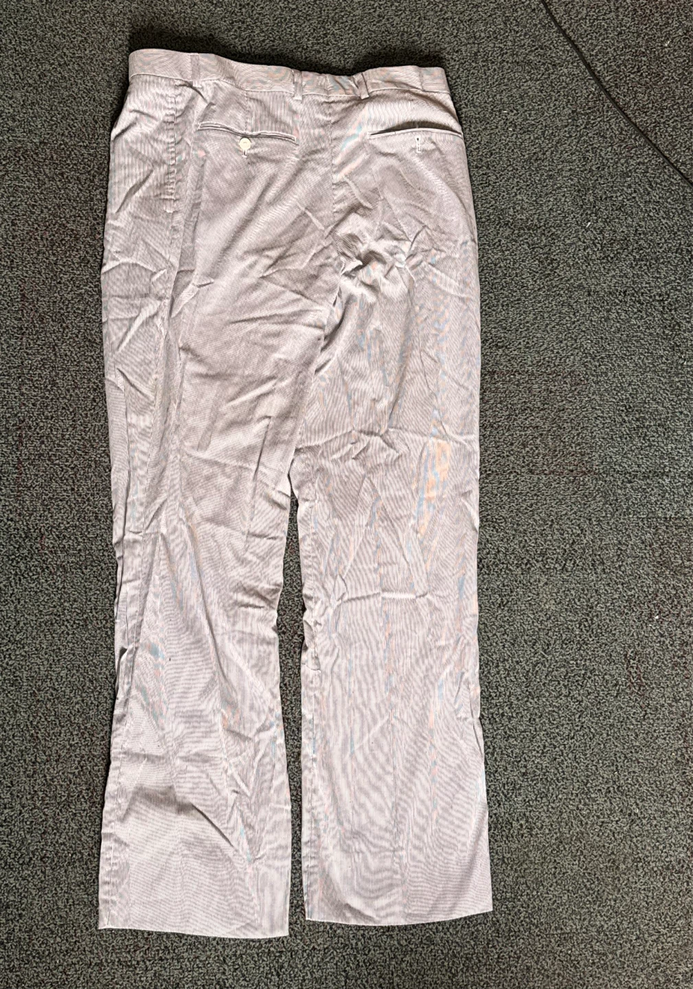 White/grey and light blue striper trousers. Size 42 - photo 3