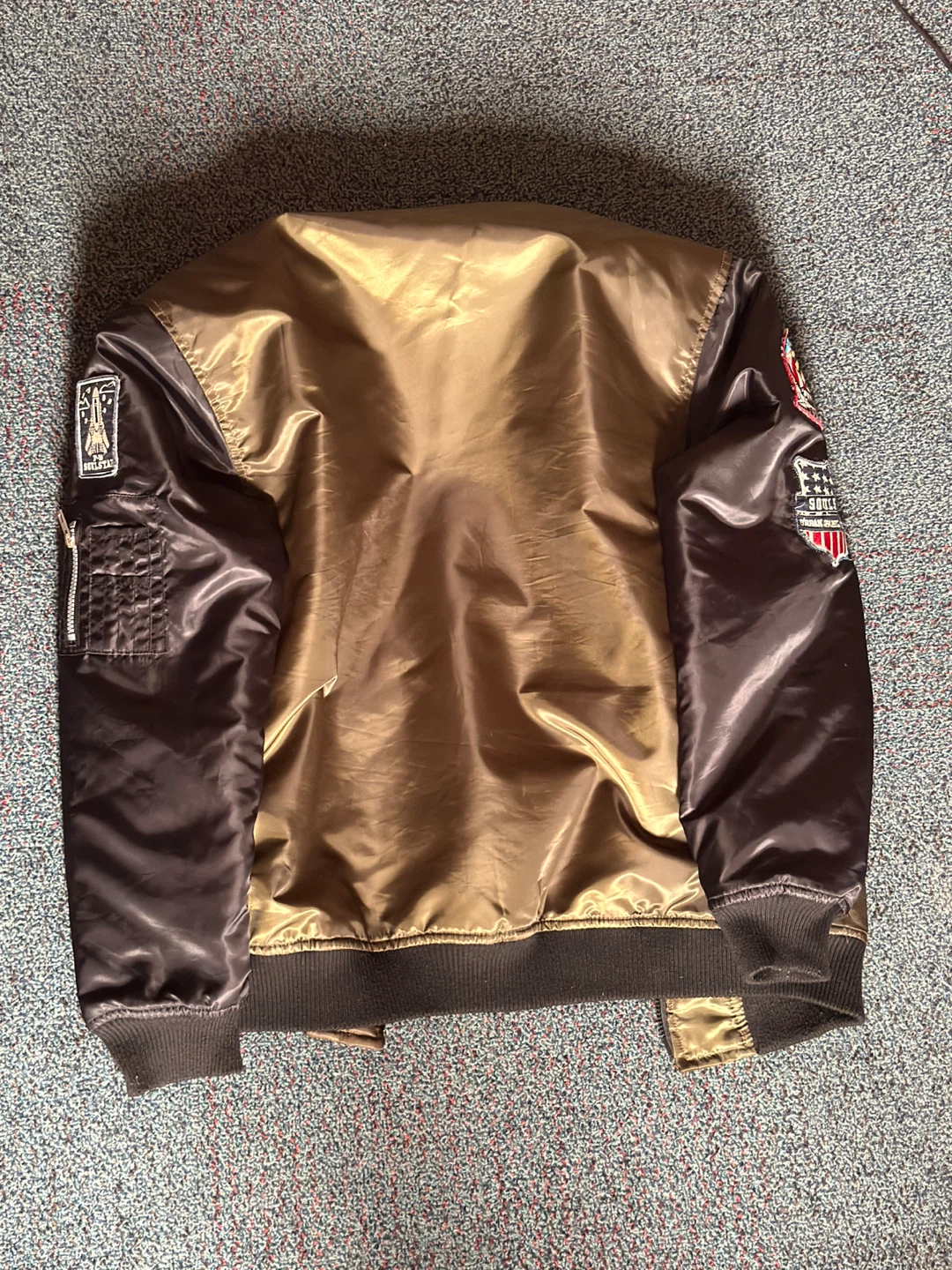 Soulstar "Black Label" Green/Black Bomber Jacket. Size L - photo 3