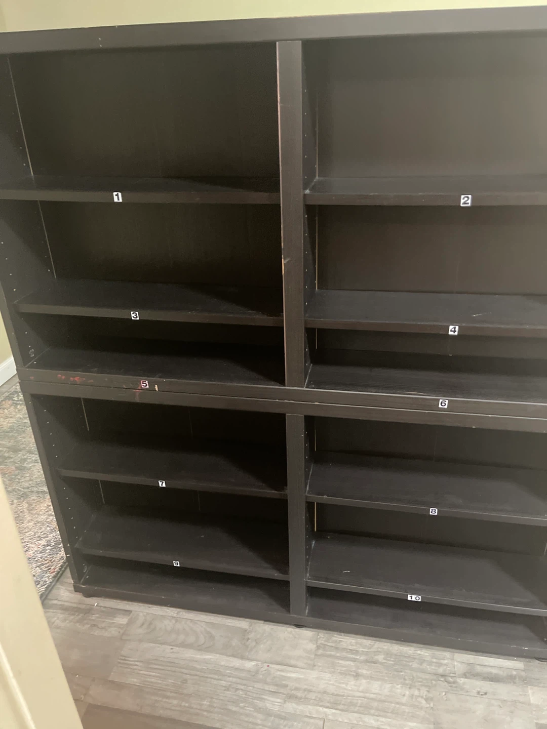Dark Brown Bookshelf
