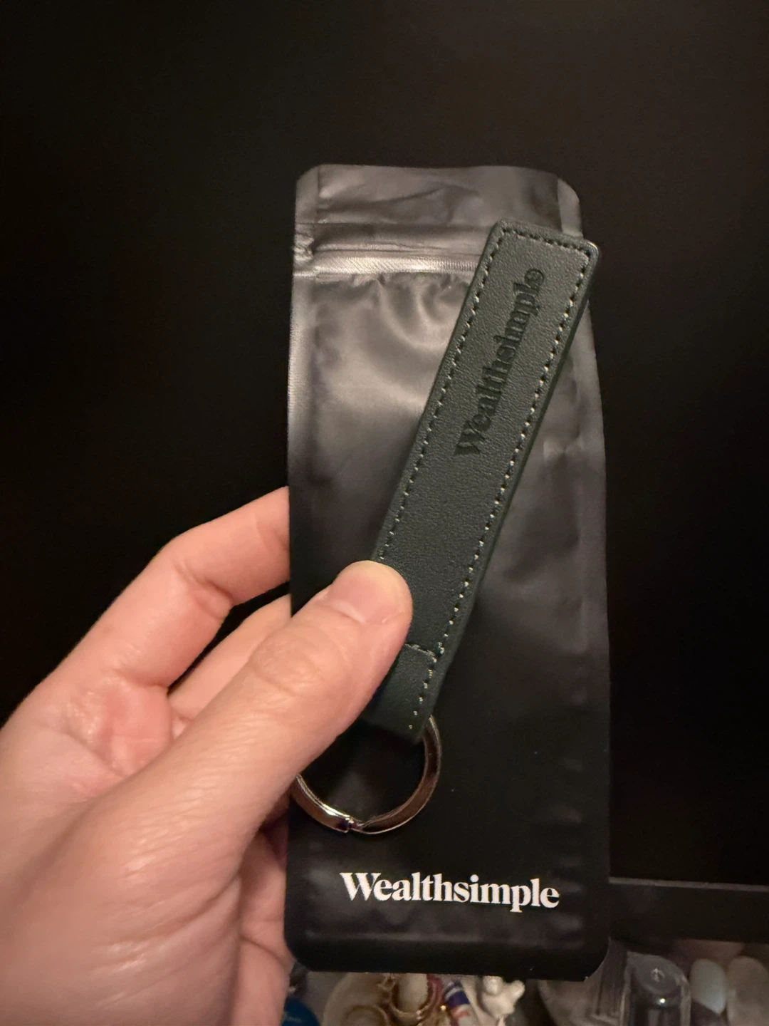 Wealthsimple Leather Keychain