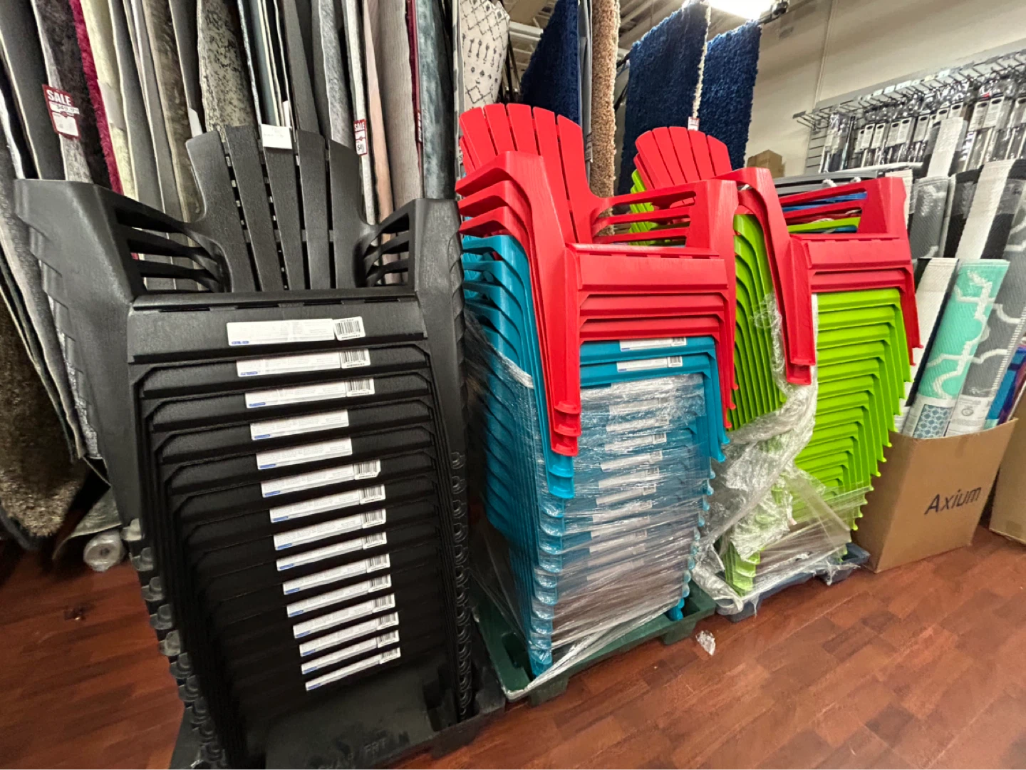Plastic Adirondack Chairs - Red, Teal, Green - photo 4