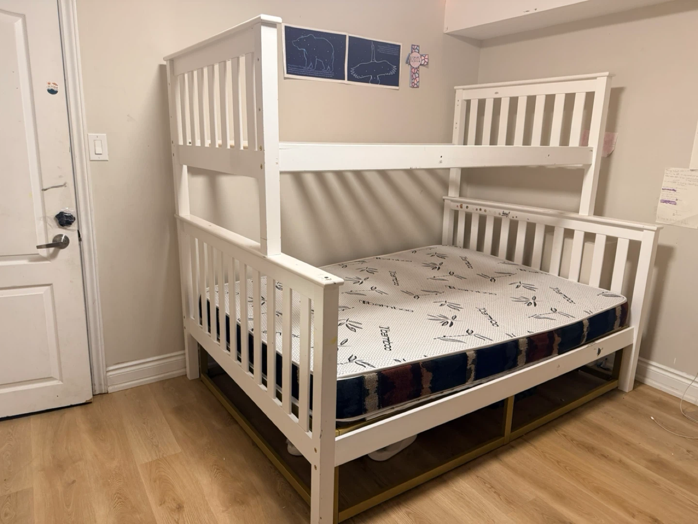 White Bunk Bed Frame