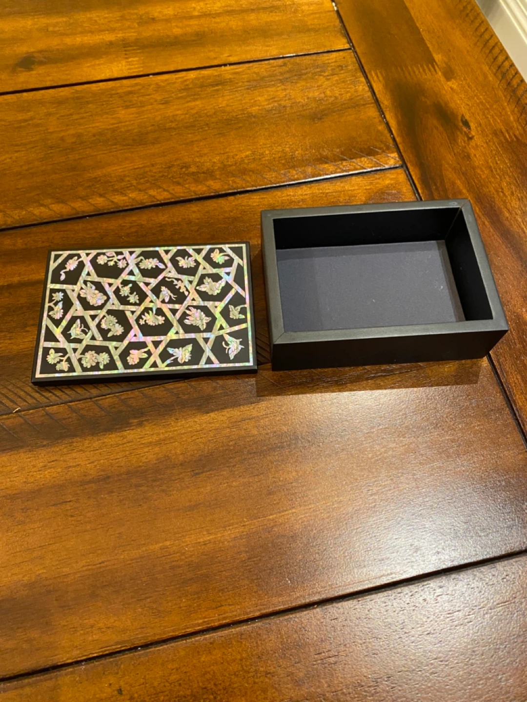 NEW Business card Box with Mother of Pearl Inlay - photo 2